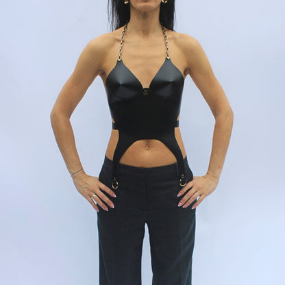 Chēn top / Chain Vegan Leather Top