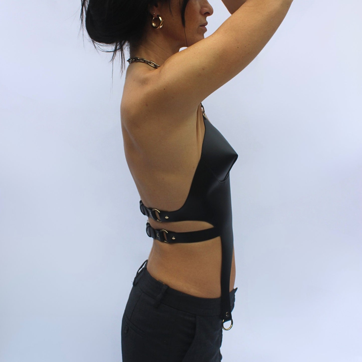 Chēn top / Chain Vegan Leather Top
