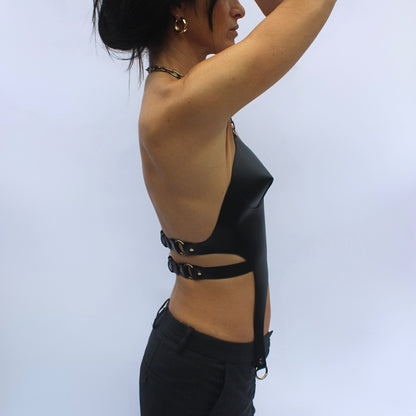 Chēn top / Chain Vegan Leather Top