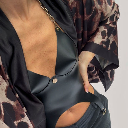 Chēn top / Chain Vegan Leather Top