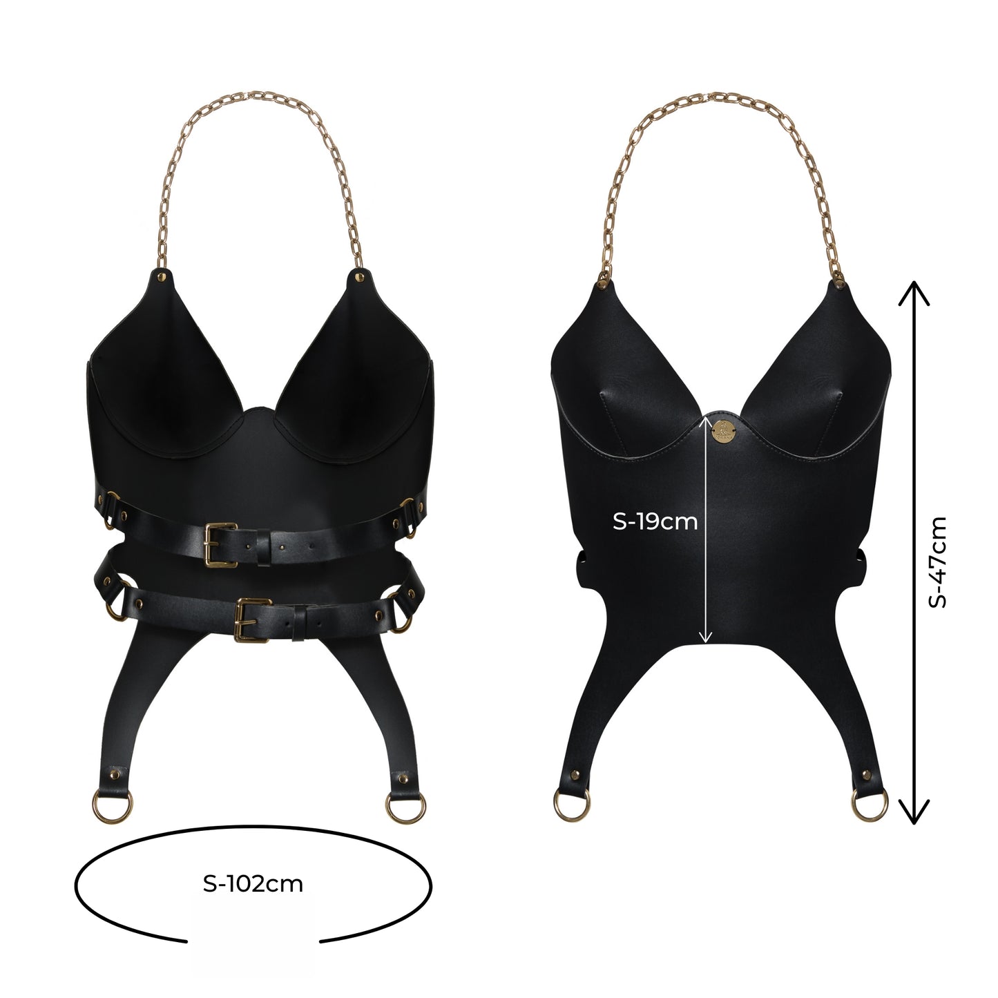 Chēn top / Chain Vegan Leather Top